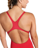 WOMEN'S TEAM SWIMSUIT SWIM PRO SOLID RED-WHITE