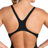 WOMEN'S TEAM SWIMSUIT SWIM PRO SOLID BLACK-WHITE
