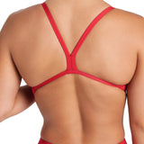 WOMEN'S TEAM SWIMSUIT CHALLENGE SOLID RED-WHITE