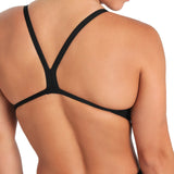 WOMEN'S TEAM SWIMSUIT CHALLENGE SOLID BLACK-WHITE