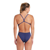 WOMEN'S TEAM SWIMSUIT CHALLENGE SOLID NAVY-WHITE