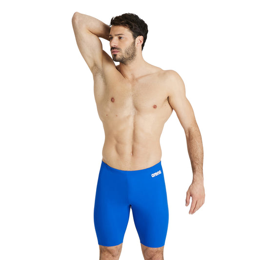 MEN'S TEAM SWIM JAMMER SOLID ROYAL-WHITE