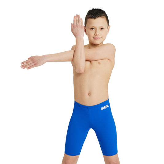 BOY'S TEAM SWIM JAMMER SOLID ROYAL-WHITE