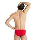 MEN'S TEAM SWIM BRIEFS SOLID RED-WHITE