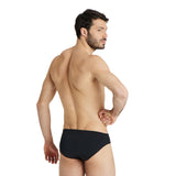MEN'S TEAM SWIM BRIEFS SOLID BLACK-WHITE