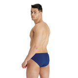 MEN'S TEAM SWIM BRIEFS SOLID NAVY-WHITE