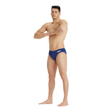 MEN'S TEAM SWIM BRIEFS SOLID NAVY-WHITE