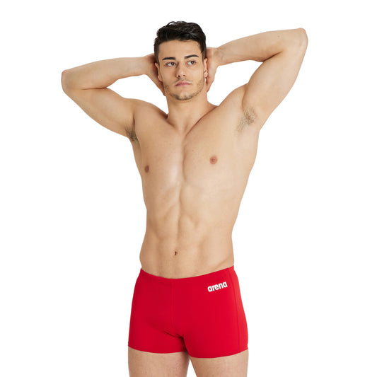 MEN'S TEAM SWIM SHORT SOLID RED-WHITE