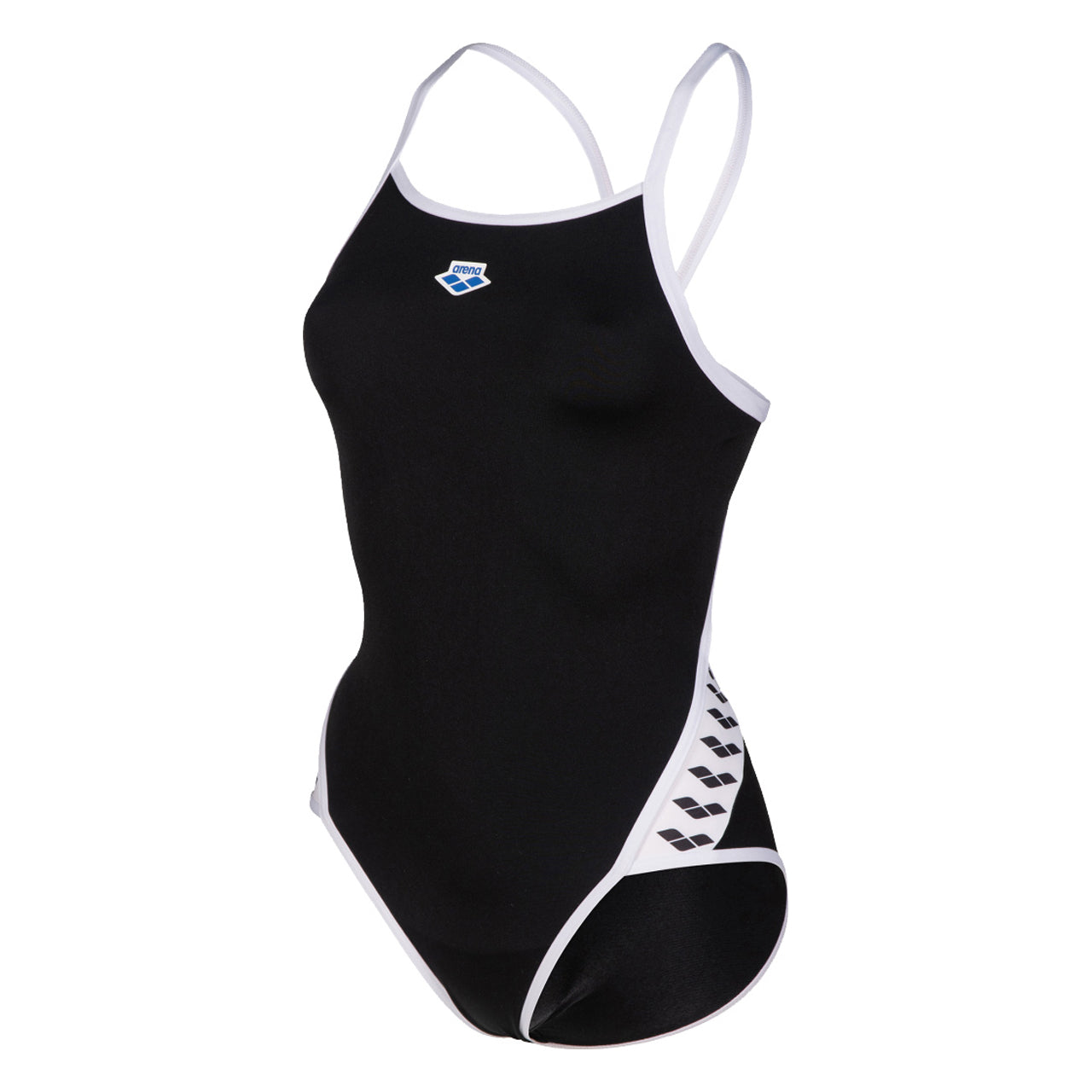WOMEN'S ARENA ICONS SUPER FLY BACK SOLID BLACK-WHI
