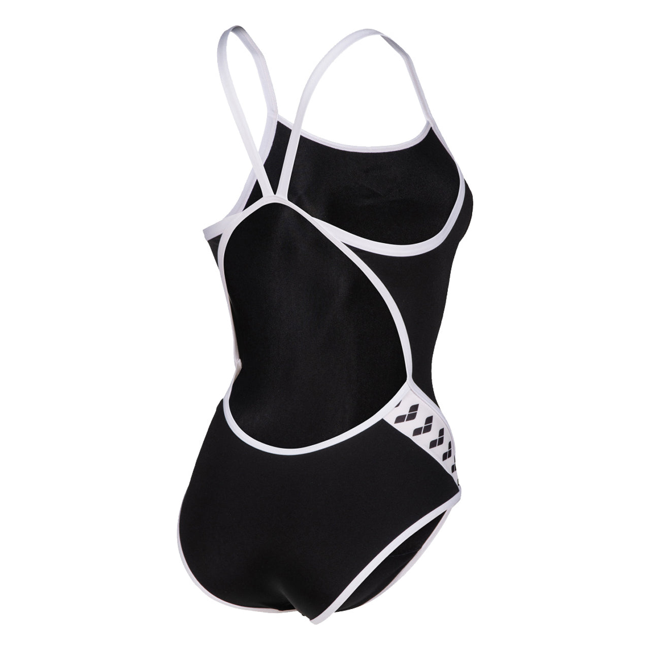 WOMEN'S ARENA ICONS SUPER FLY BACK SOLID BLACK-WHI