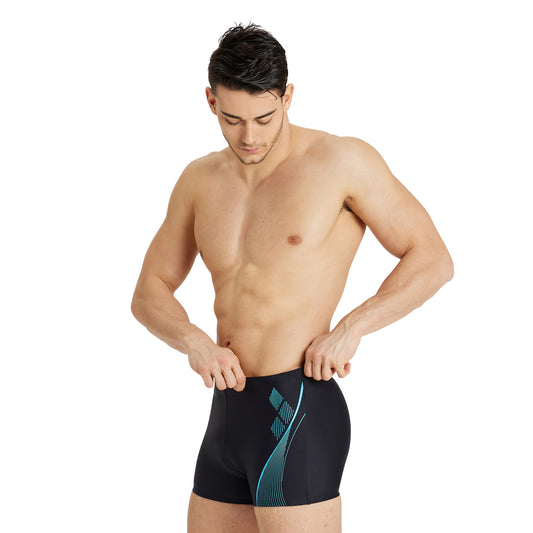 MEN'S SWIM SHORT GRAPHIC BLACK-MARTINICA