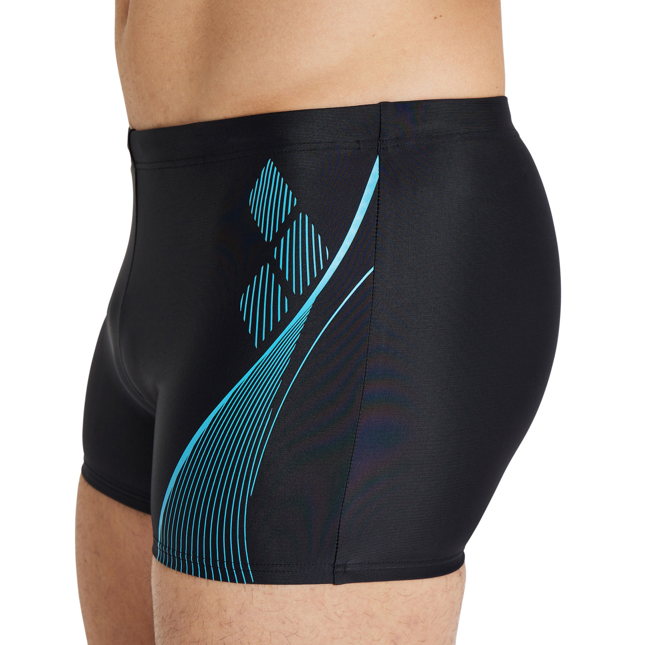 MEN'S SWIM SHORT GRAPHIC BLACK-MARTINICA