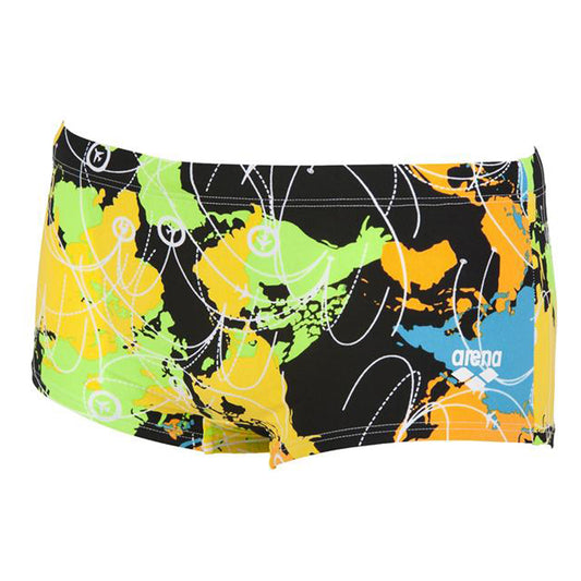 Arena Routes lavtaljede badebukser - Sort/grøn