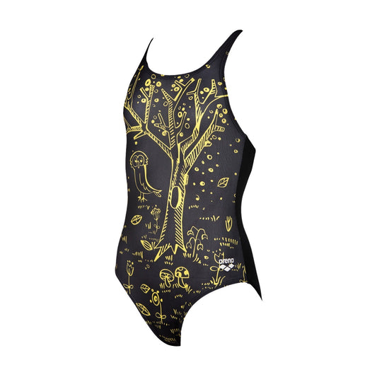 Arena Magiska badedragt Junior - Sort/gul