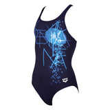 Arena Vatten badedragt Junior - Mørkeblå/multi