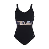 W DORIS WING BACK ONE PIECE BLACK,BLACK