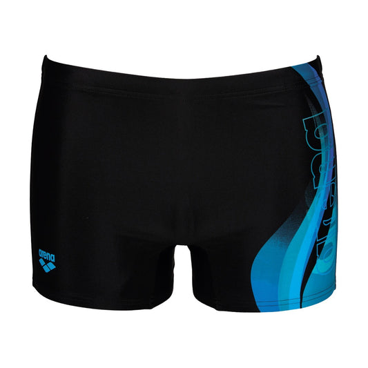 Arena Fogo badebukser - Sort/tyrkis