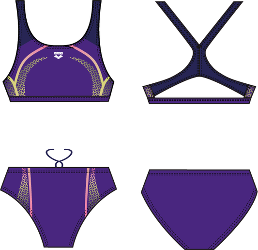 G MODULAR JR TWO PIECES MIRTILLA - FRESIA ROSE