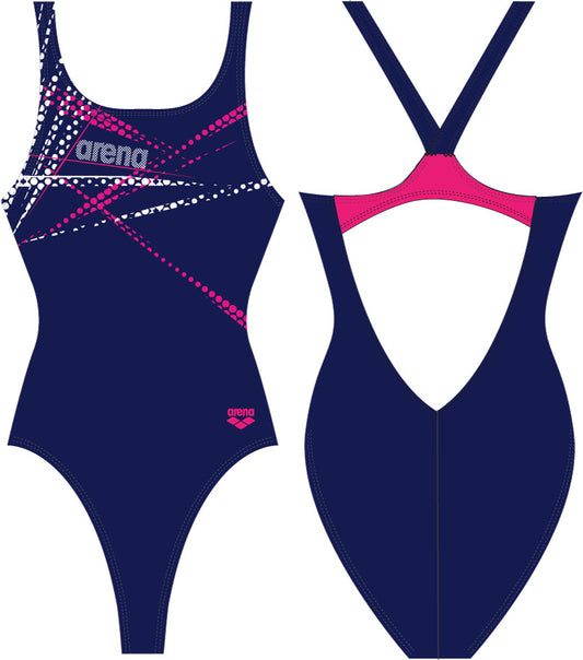 G GLIMMER JR ONE PIECE - NAVY/APHRODITE