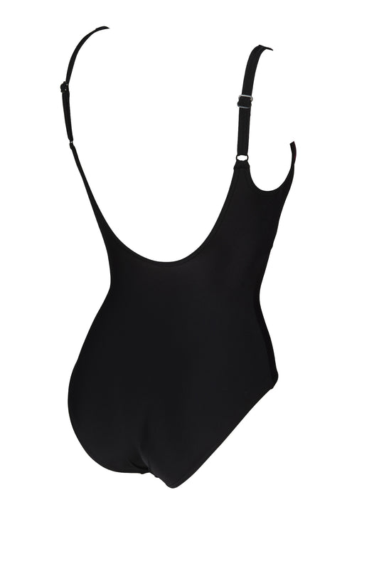 BLOSSOM U-back badedragt til kvinder - BLACK/ROSE