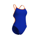 Arena Women's Team Swimsuit Lace Back Solid – Blå/Orange