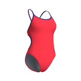 Arena Women's Team Swimsuit Lace Back Solid - Orange/Sort