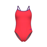 Arena Women's Team Swimsuit Lace Back Solid - Orange/Sort