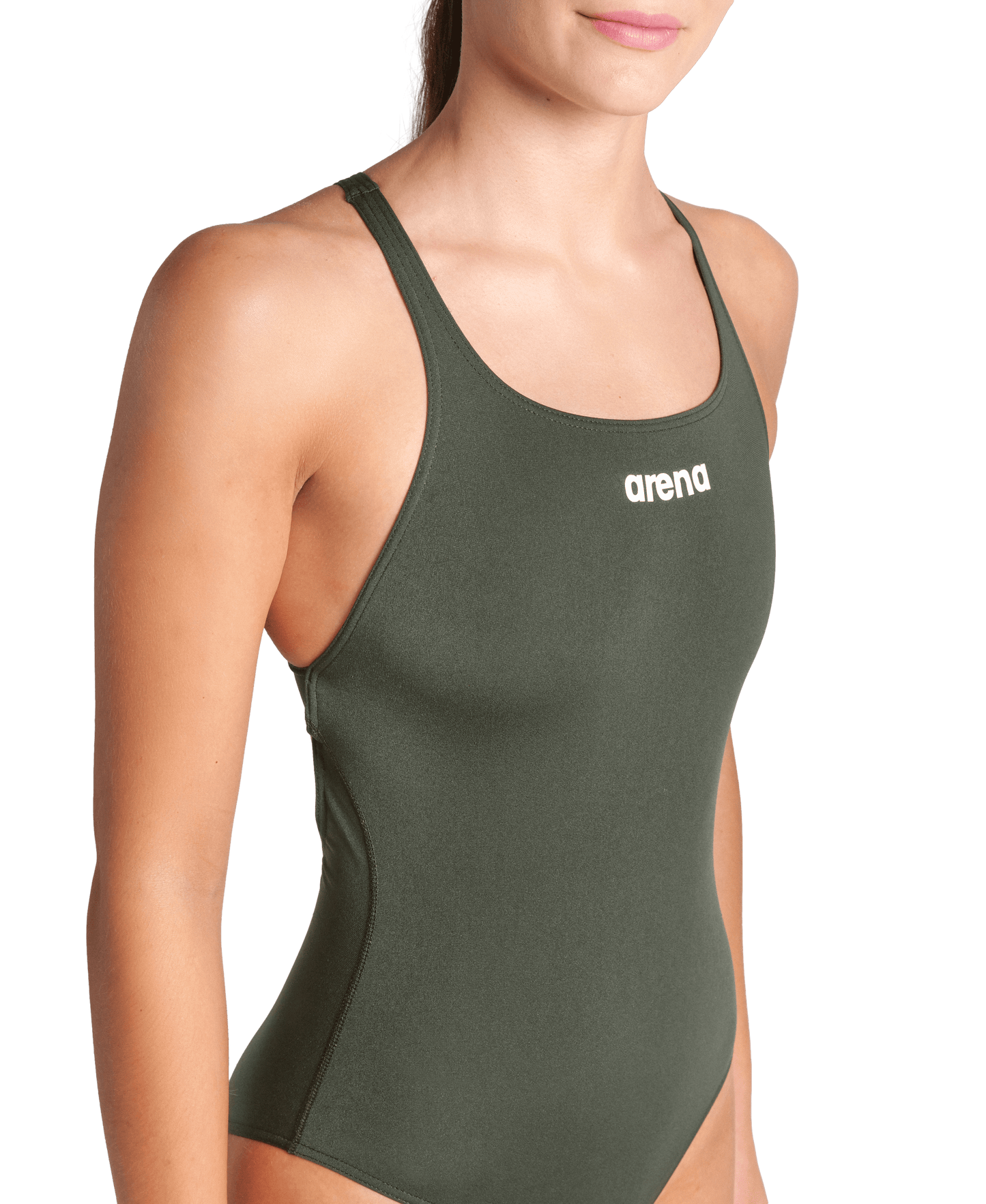 WOMEN'S TEAM SWIMSUIT CHALLENGE SOLID - GREEN