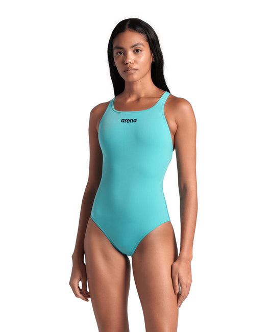 WOMEN'S TEAM SWIMSUIT CHALLENGE SOLID - TURQUOISE