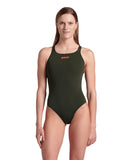 WOMEN'S TEAM SWIMSUIT PRO SOLID - DARK SAGE