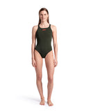 WOMEN'S TEAM SWIMSUIT PRO SOLID - DARK SAGE