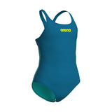 Arena Girls' Team Swimsuit Challenge Solid – Turkis/Lyseblå