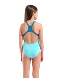 Arena Girls' Team Swimsuit Challenge Solid – Turkis/Lyseblå