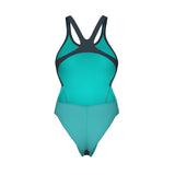 Arena Women's Team Swimsuit Swim Tech Solid – Sort/Lyseblå