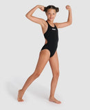 Arena Pige Team Badedragt Tech Solid – Black/White