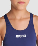 Arena Pige Team Badedragt Tech Solid – Navy/White