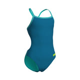 Arena Girls' Team Swimsuit Challenge Solid – Turkis/Mørkeblå