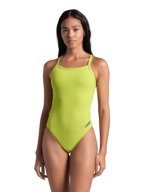 WOMEN'S TEAM SWIMSUIT CHALLENGE SOLID - SOFT GREEN