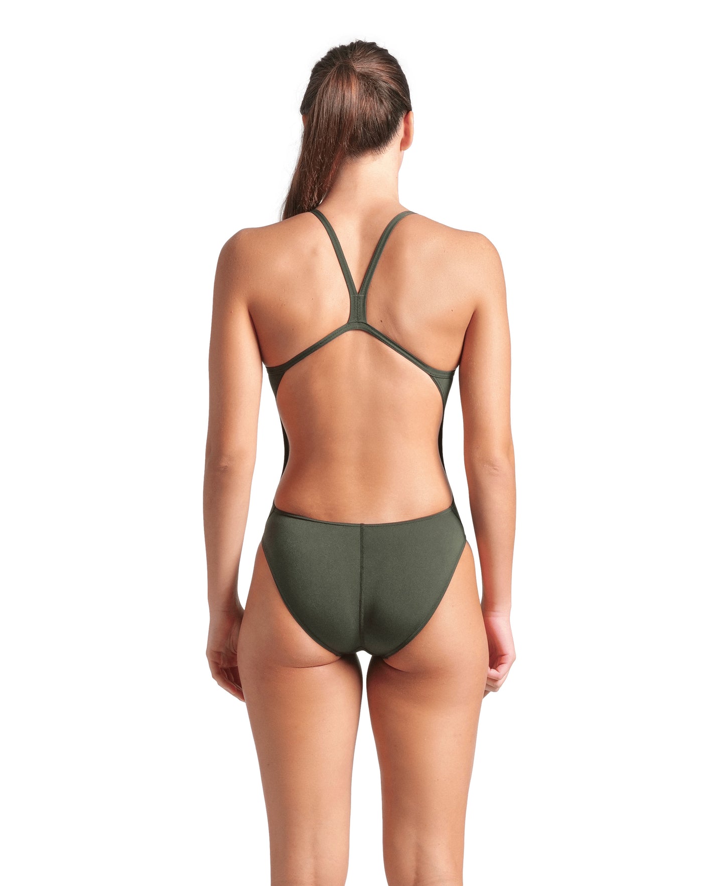 WOMEN'S TEAM SWIMSUIT CHALLENGE SOLID - NAVY GREEN