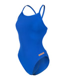 WOMEN'S TEAM SWIMSUIT CHALLENGE SOLID - BLÅ/ORANGE