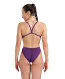 WOMEN'S TEAM SWIMSUIT CHALLENGE SOLID - PLUM