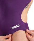 WOMEN'S TEAM SWIMSUIT CHALLENGE SOLID - PLUM