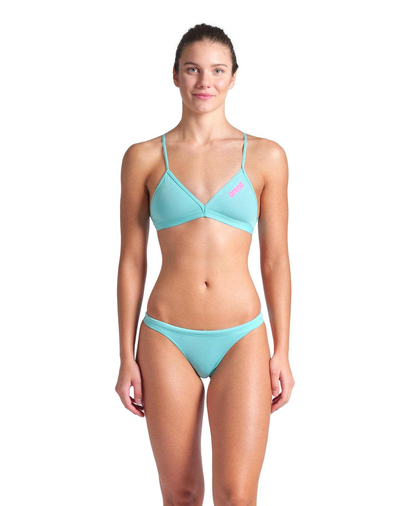 WOMEN’S TEAM SWIM BIKINI SOLID - TURKIS