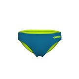 MEN'S TEAM SWIM BRIEFS SOLID - BLUE COSMO-ARTIC LIME