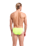 MEN'S TEAM SWIM BRIEFS SOLID - BLUE COSMO-ARTIC LIME