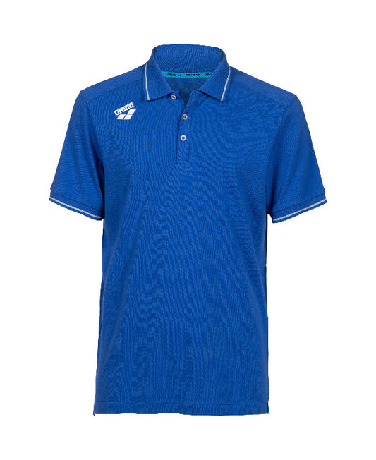 Arena Team Poloshirt Solid Cotton Royal Blå