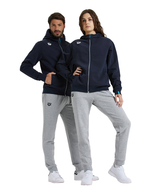 TEAM HOODED JACKET PANEL NAVY