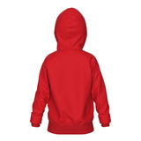 Junior Team Hooded Sweatshirt Panel - Rød
