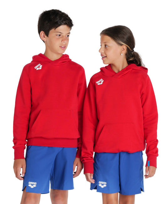 Junior Team Hooded Sweatshirt Panel - Rød