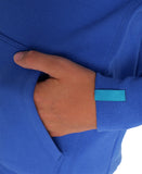 Junior Team Hooded Sweatshirt Panel - Royal Blå